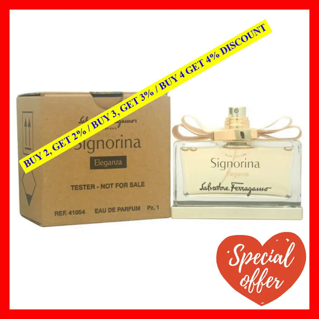 Signorina Eleganza By Salvatore Ferragamo For Women - 3.4 Oz Edp Spray (Tester)