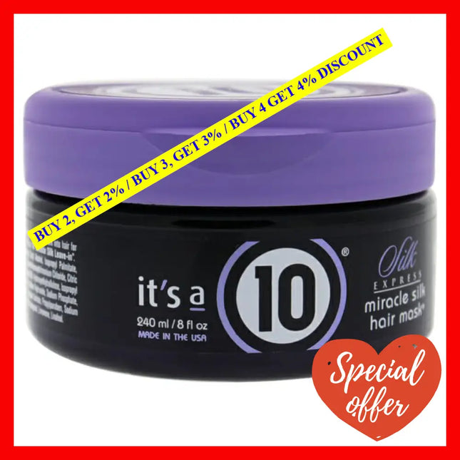 Silk Express Miracle Hair Mask By Its A 10 For Unisex - 8 Oz Masque