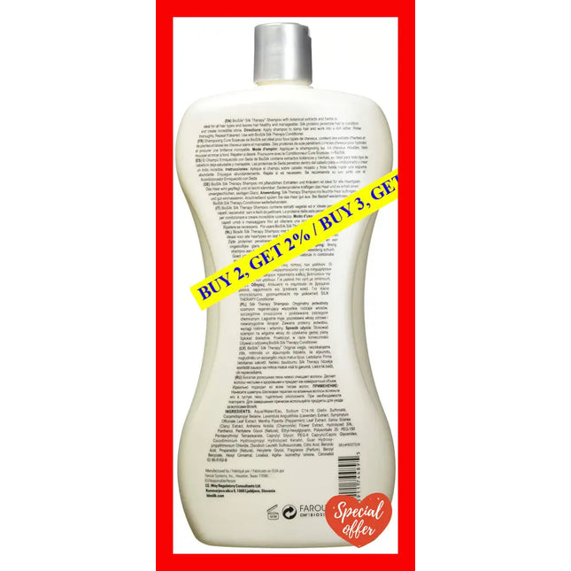 Silk Therapy Shampoo By Biosilk For Unisex - 34 Oz