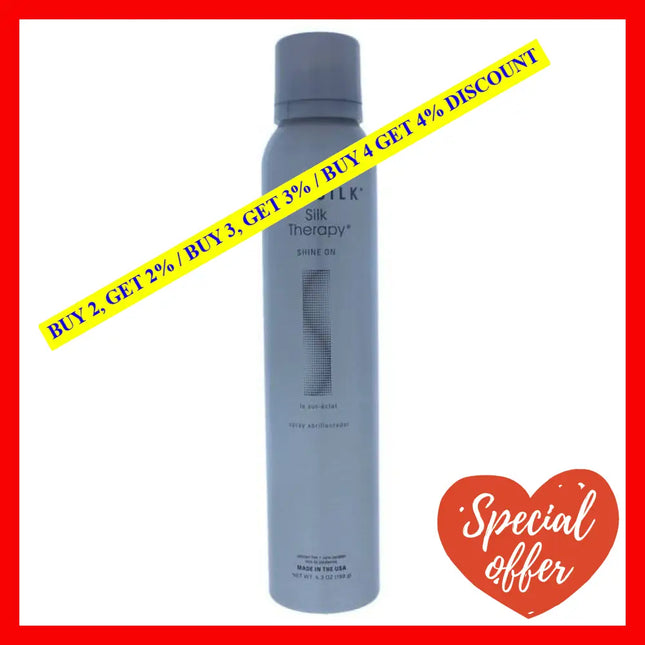 Silk Therapy Shine On By Biosilk For Unisex - 5.3 Oz Hair Spray