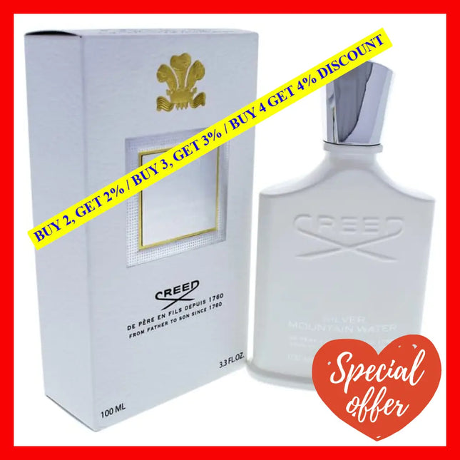 Silver Mountain Water By Creed For Unisex - 3.3 Oz Edp Spray