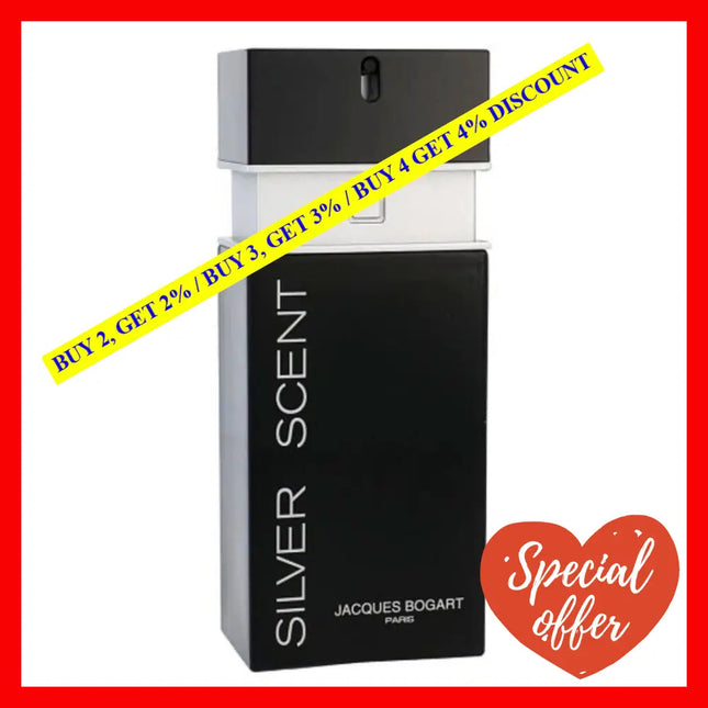 Silver Scent By Jacques Bogart Eau De Toilette 3.3 Oz For Men Tester Oz 100 Ml Spray (Tester)