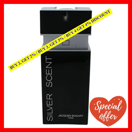 Silver Scent By Jacques Bogart For Men - 3.33 Oz Edt Spray (Tester)