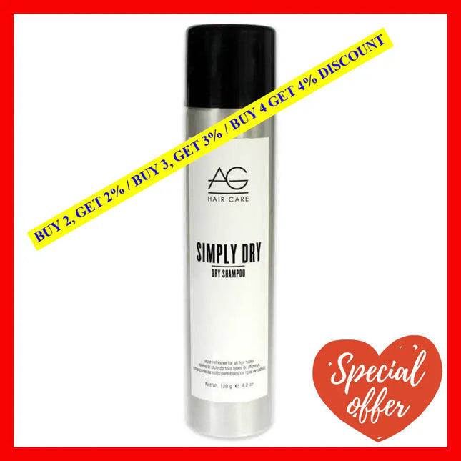 Simply Dry Shampoo By Ag Hair Cosmetics For Unisex - 4.2 Oz Spray