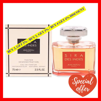 Sira Des Indes By Jean Patou For Women - 2.5 Oz Edp Spray (Tester)