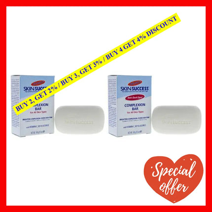 Skin Success Anti-Dark Spot Complexion Bar - Pack Of 2 By Palmers For Unisex 3.5 Oz Cleanser