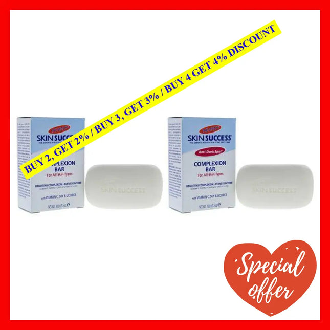 Skin Success Anti-Dark Spot Complexion Bar - Pack Of 2 By Palmers For Unisex 3.5 Oz Cleanser