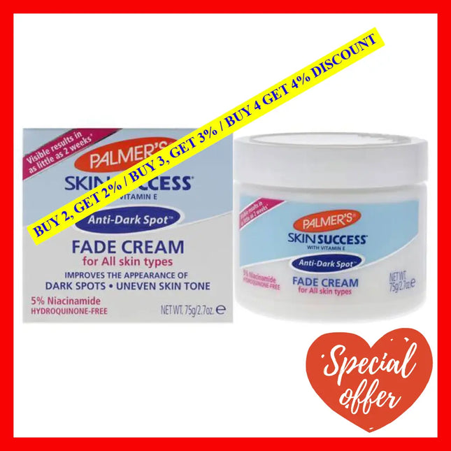 Skin Success Anti-Dark Spot Fade Cream - All Types By Palmers For Unisex 2.7 Oz