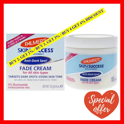 Skin Success Anti-Dark Spot Fade Cream - All Types By Palmers For Unisex 4.4 Oz