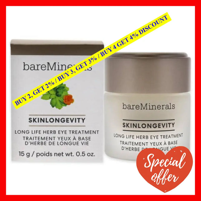 Skinlongevity Long Life Herb Eye Treatment By Bareminerals For Unisex - 0.5 Oz