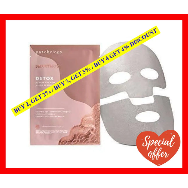 Smartmud No Mess Mud Masque - Detox By Patchology For Unisex 0.54 Oz Mask