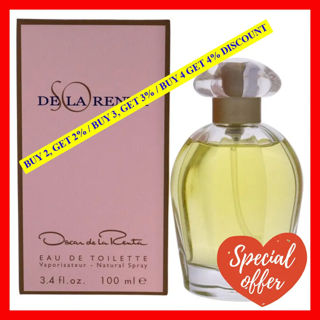 So De La Renta By Oscar De La For Women - 3.4 Oz Edt Spray