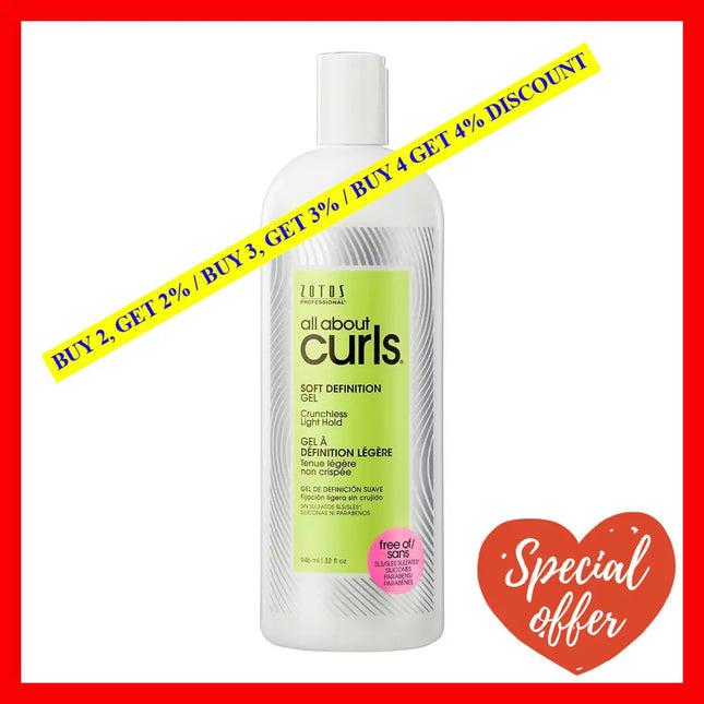 Soft Definition Gel By All About Curls For Unisex - 32 Oz
