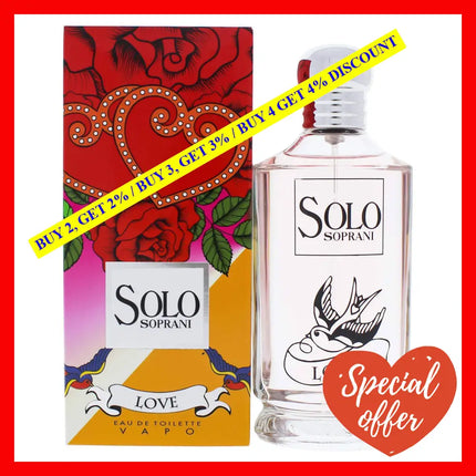 Solo Soprani Love By Luciano For Women - 3.3 Oz Edt Spray
