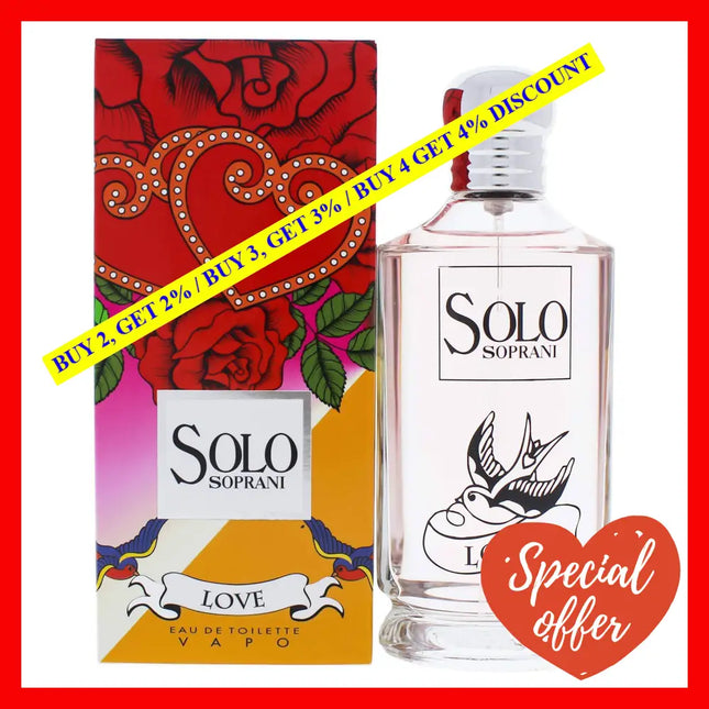 Solo Soprani Love By Luciano For Women - 3.3 Oz Edt Spray