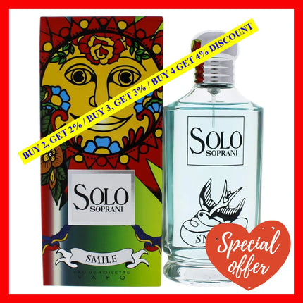 Solo Soprani Smile By Luciano For Women - 3.3 Oz Edt Spray