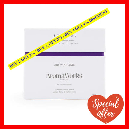 Soulful Aromabomb Single By Aromaworks For Unisex - 8.81 Oz Bath Bomb