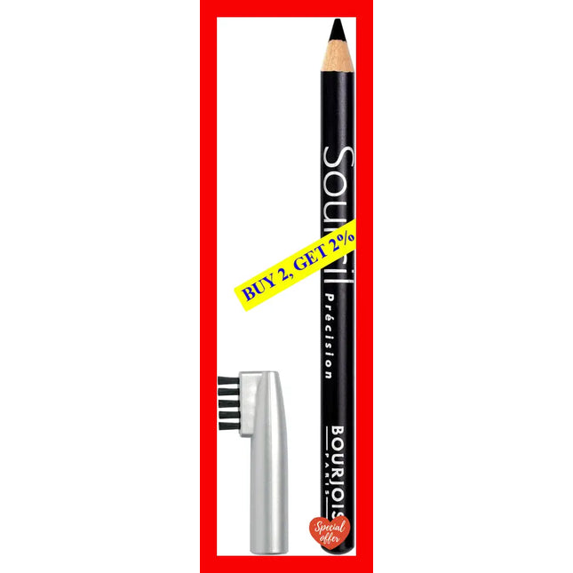 Sourcil Precision Eyebrow Pencil - # 01 Noir Ebene By Bourjois For Women 0.04 Oz
