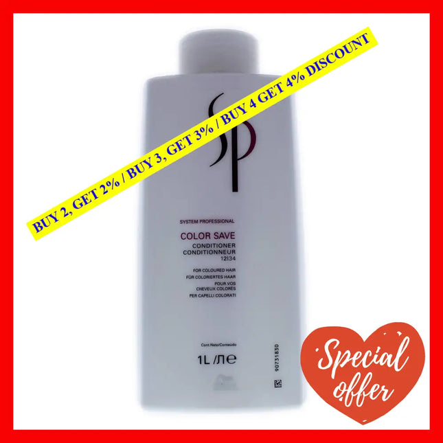 Sp Color Save Conditioner By Wella For Unisex - 33.8 Oz