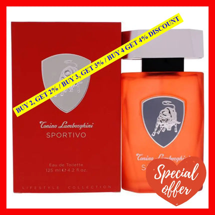 Sportivo By Tonino Lamborghini For Men - 4.2 Oz Edt Spray