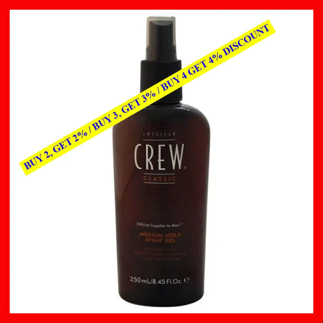 Spray Gel - Medium Hold By American Crew For Men 8.4 Oz