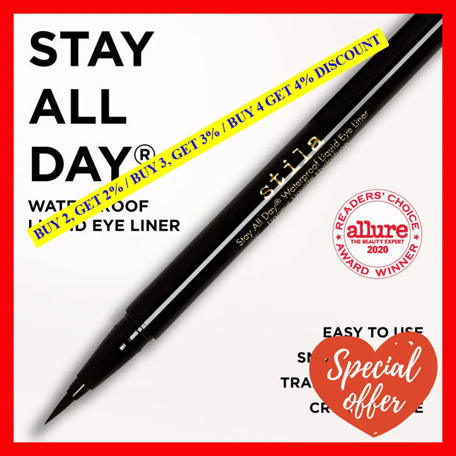 Stay All Day Waterproof Liquid Eye Liner - Intense Jade By Stila For Women 0.016 Oz Eyeliner