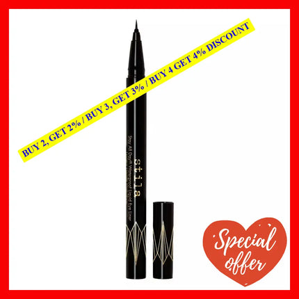 Stay All Day Waterproof Liquid Eye Liner Micro Tip - Intense Black By Stila For Women 0.016 Oz