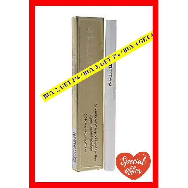 Stay All Day Waterproof Liquid Eye Liner - Snow By Stila For Women 0.016 Oz Eyeliner