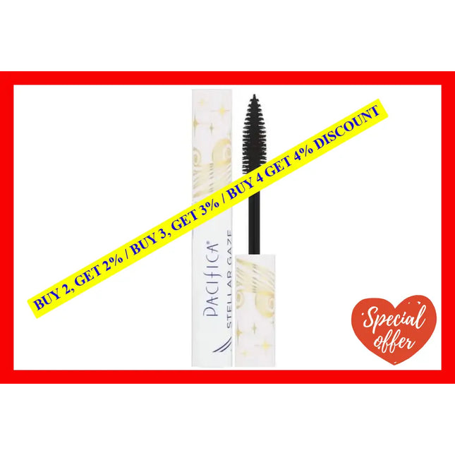 Stellar Gaze Length And Strength Mineral - Supernova-Black By Pacifica For Women 0.25 Oz Mascara