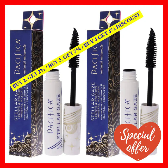 Stellar Gaze Length And Strength Mineral - Supernova-Black By Pacifica For Women 0.25 Oz Mascara
