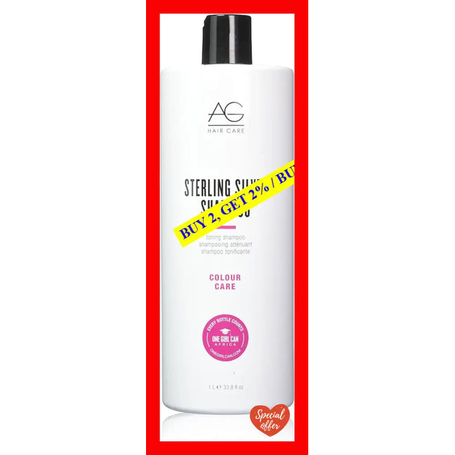 Sterling Silver Toning Shampoo By Ag Hair Cosmetics For Unisex - 33.8 Oz