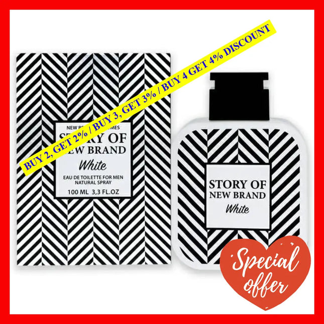 Story Of New Brand White By For Men - 3.3 Oz Edt Spray
