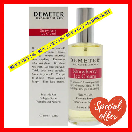 Strawberry Ice Cream By Demeter For Women - 4 Oz Cologne Spray