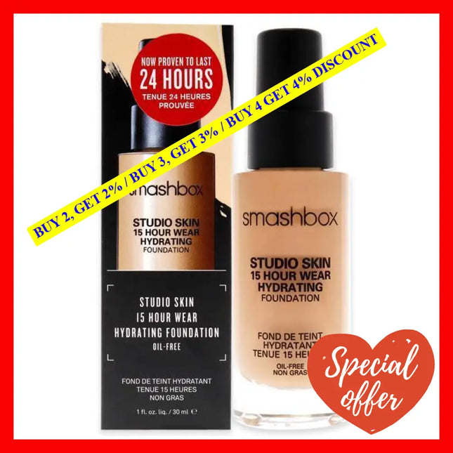 Studio Skin 15 Hour Wear Hydrating Foundation - 2.16 Light With Warm Golden Undertone By Smashbox