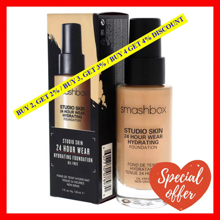 Studio Skin 24 Hour Wear Hydrating Foundation - 2.18 Light-Medium With Neutral Undertone By