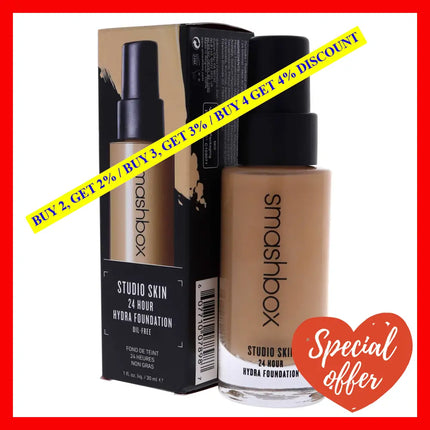 Studio Skin 24 Hour Wear Hydrating Foundation - 2.22 Light-Medium With Neutral Olive Undertone By