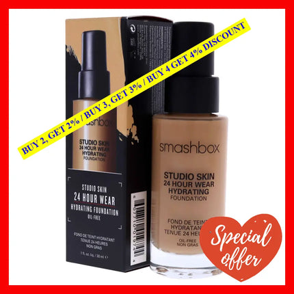 Studio Skin 24 Hour Wear Hydrating Foundation - 2.4 Light-Medium With Warm-Peach Undertone By