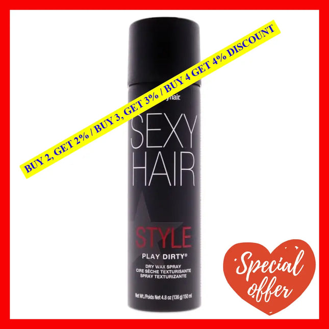 Style Sexy Hair Play Dirty Dry Wax Spray By For Unisex - 4.8 Oz