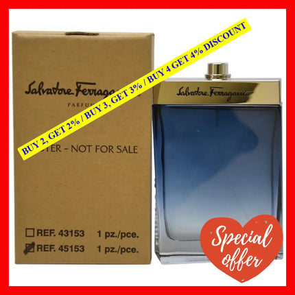 Subtil By Salvatore Ferragamo For Men - 3.4 Oz Edt Spray (Tester)