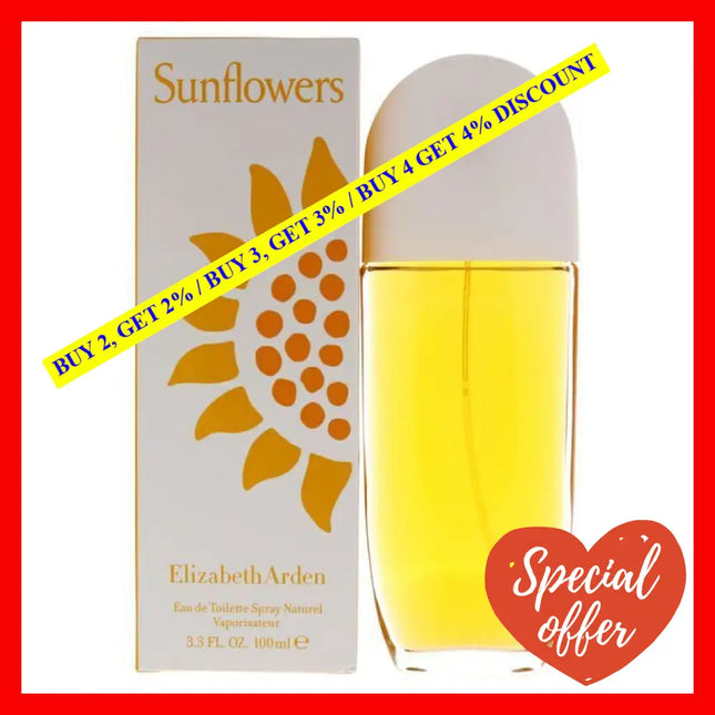 Sunflowers By Elizabeth Arden For Women - 3.3 Oz Edt Spray