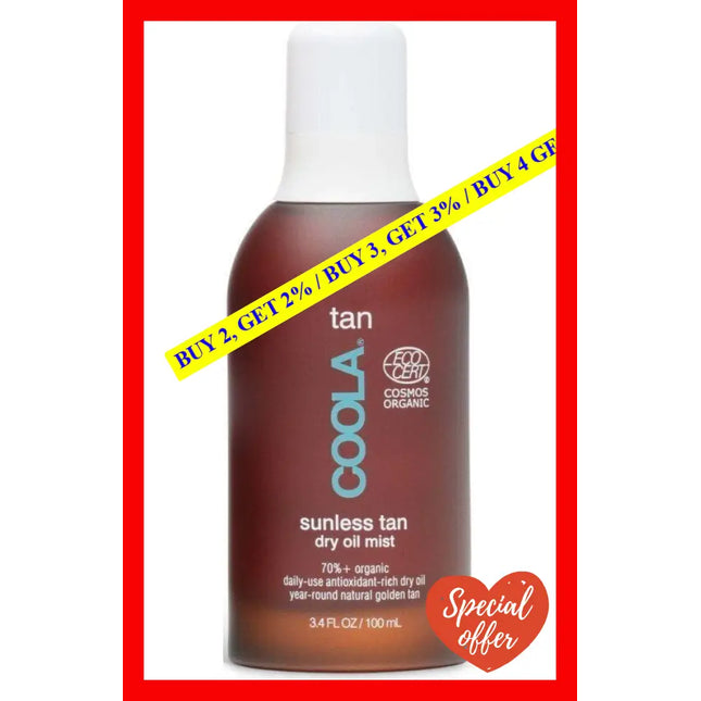 Sunless Tan Dry Oil Mist By Coola For Unisex - 3.4 Oz