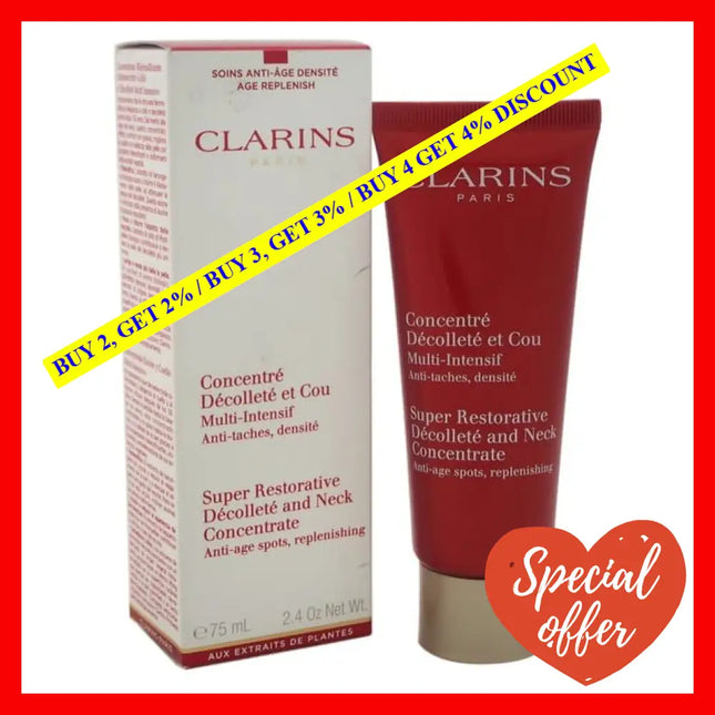 Super Restorative Decollete And Neck Concentrate By Clarins For Unisex - 2.5 Oz Cream