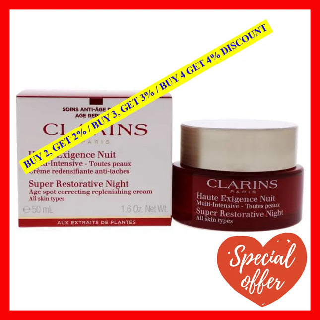 Super Restorative Night - All Skin Types By Clarins For Unisex 1.7 Oz Cream