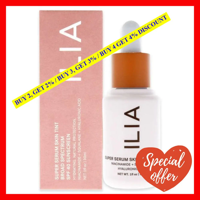 Super Serum Skin Tint Foundation Spf 40 - St13 Kamari By Ilia Beauty For Women 1 Oz