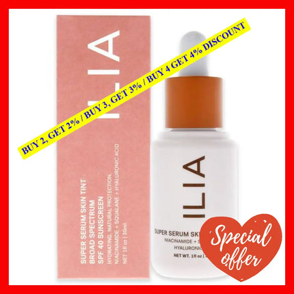 Super Serum Skin Tint Foundation Spf 40 - St14 Dominica By Ilia Beauty For Women 1 Oz