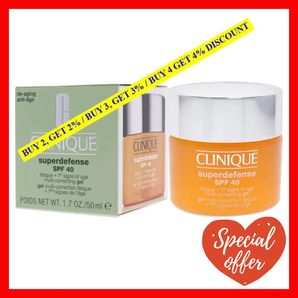 Superdefense Multi-Correcting Gel Spf 40 By Clinique For Unisex - 1.7 Oz