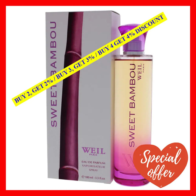 Sweet Bambou By Weil For Women - 3.3 Oz Edp Spray