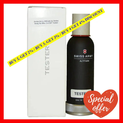 Swiss Army Altitude By For Men - 3.4 Oz Edt Spray (Tester)