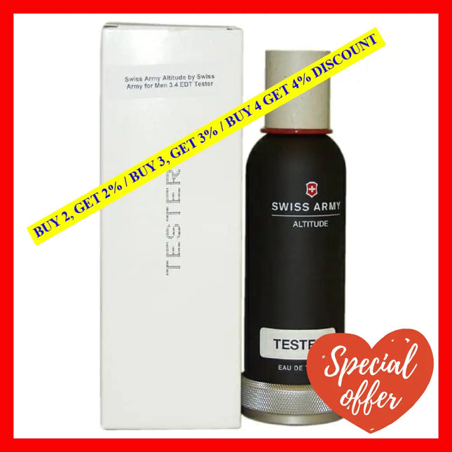 Swiss Army Altitude By For Men - 3.4 Oz Edt Spray (Tester)