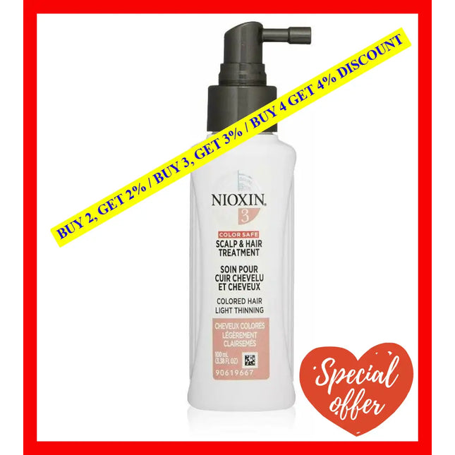 System 3 Scalp Treatment By Nioxin For Unisex - 3.38 Oz